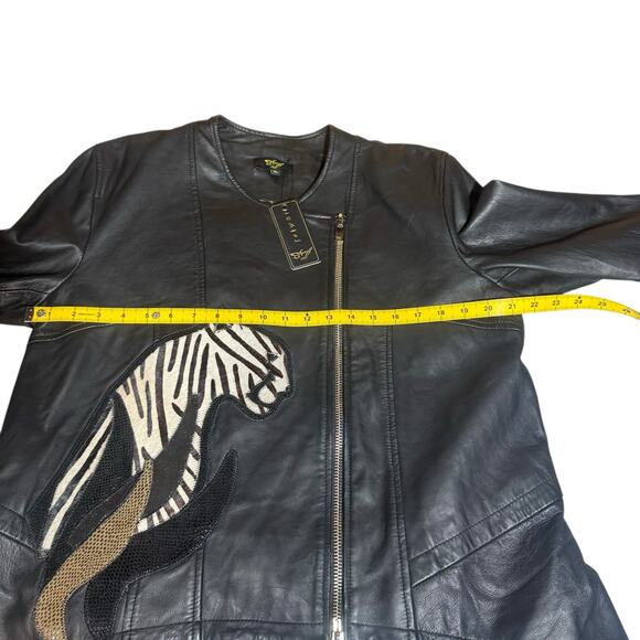 17. NEW Sharif 1827 Lamb Leather Jacket Size XL - Picture 6 of 9